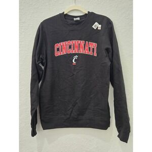 Port & Company Cincinnati Bearcats Crewneck Sweatshirt Black Mens Small PC Fan